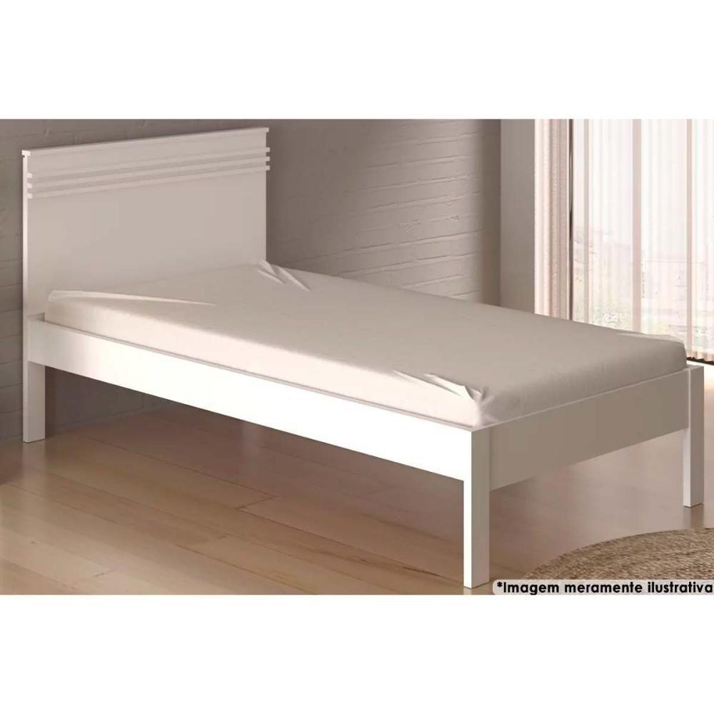 Cama Solteiro Cm8010 Branco - Tecno Mobili - 1