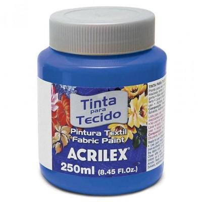 Tinta Para Tecido Fosca 250 Ml - Acrilex - Azul