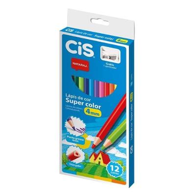 Lápis De Cor Triangular Super Color 12 Cores - Cis -