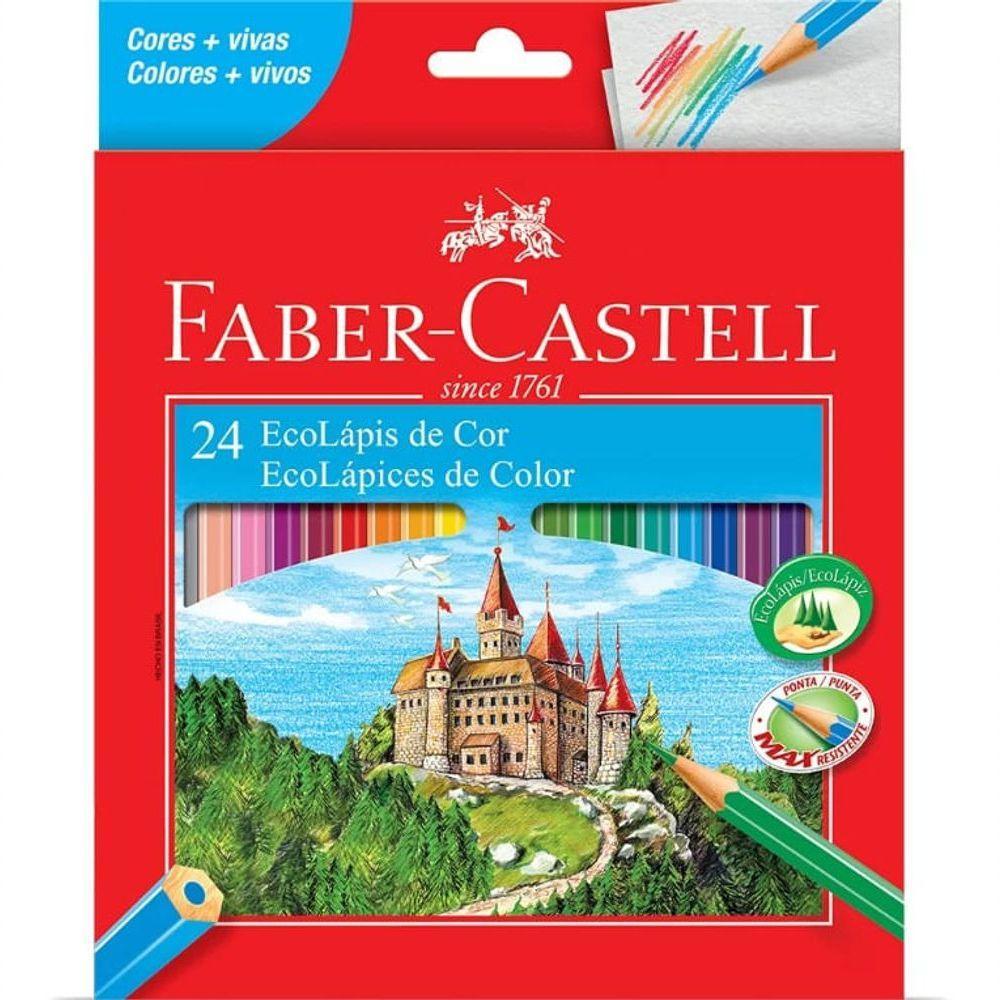 Lápis De Cor Triangular 24 Cores - Faber Castell - - 1