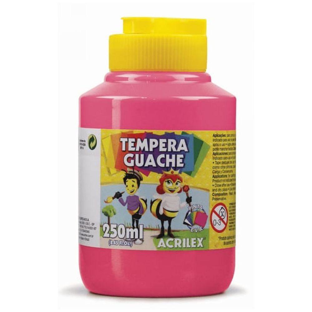 Tinta Guache 250 Ml - Acrilex - Rosa - 1