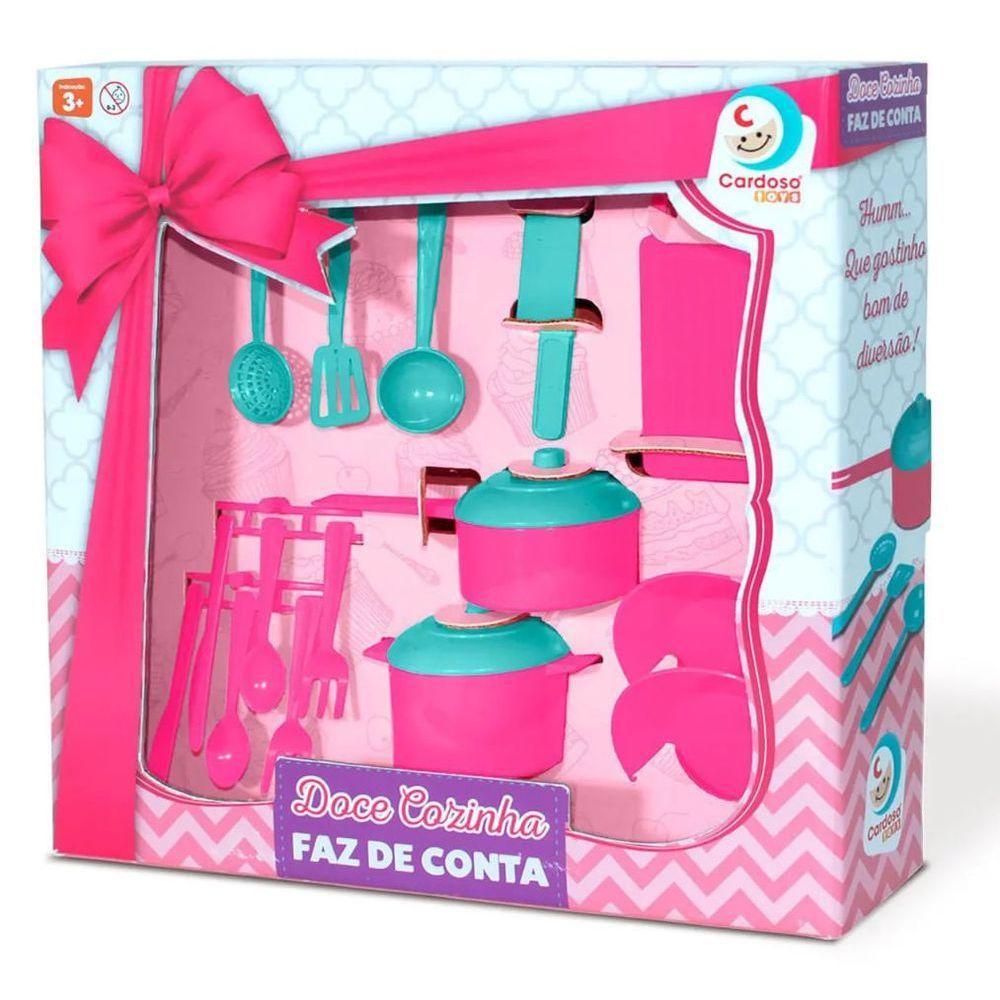Kit De Panelinhas Doce Cozinha - Faz De Conta - Cardoso - 1
