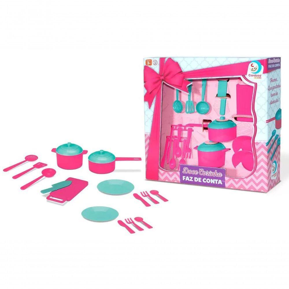 Kit De Panelinhas Doce Cozinha - Faz De Conta - Cardoso - 2
