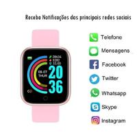 Relogio Inteligente Smartwatch D20 Rose + Nota Fiscal - 3
