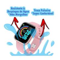 Relogio Inteligente Smartwatch D20 Rose + Nota Fiscal - 5