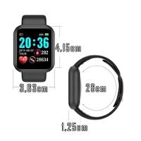 Relogio Inteligente Smartwatch D20 Preto + Fone Bluetooth