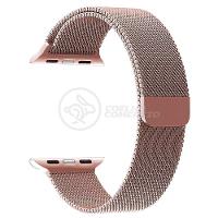 Pulseira Milanese De Aço De Ferro Iwo Smartwatch 42mm E 44mm Em Aço Inoxidável - Rosa - 1