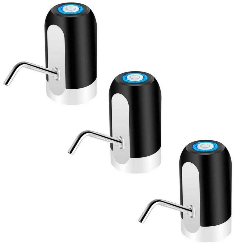 3 Bomba Dispenser Recarregável Usb Bebedouro Galão água Pre - 1