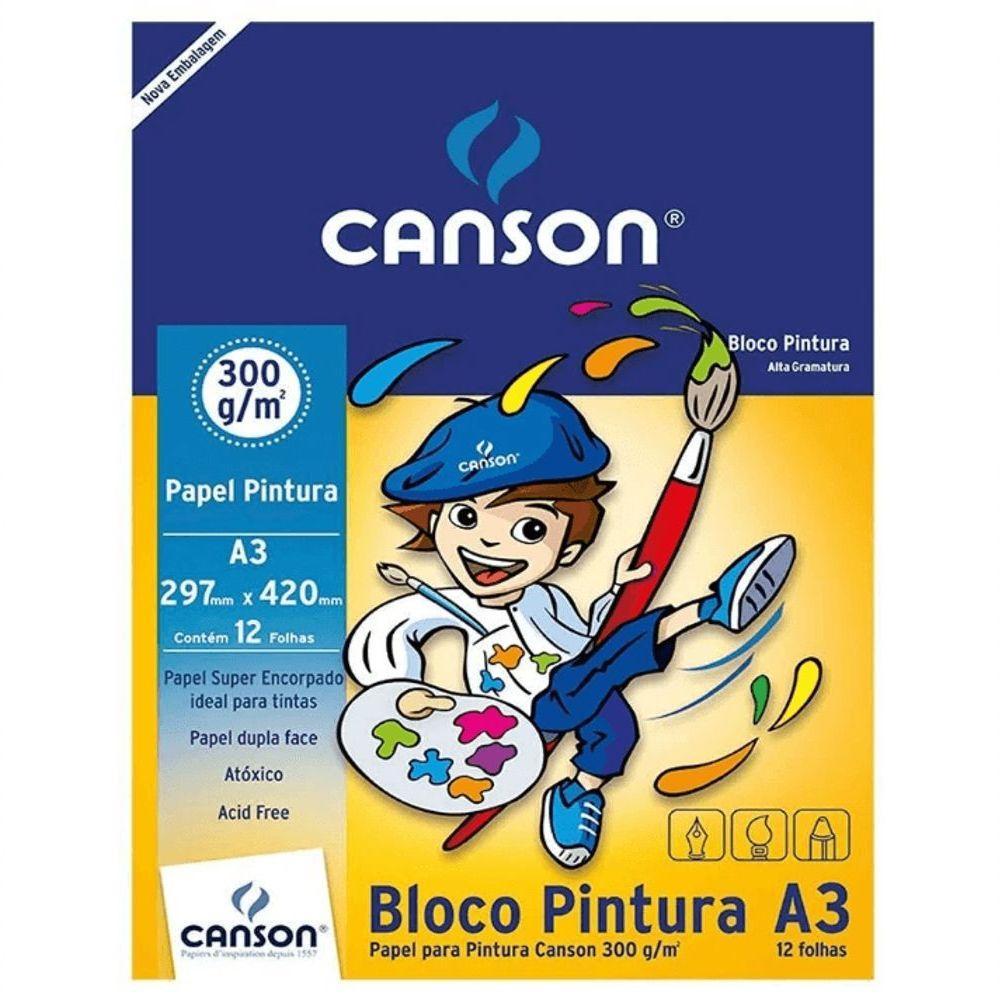 Bloco De Pintura A3 300g 12 Folhas - Canson - 1
