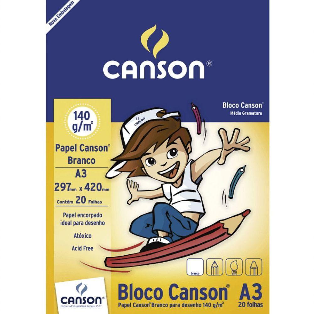 Bloco A3 140g Desenho 20 Folhas - Canson - 1