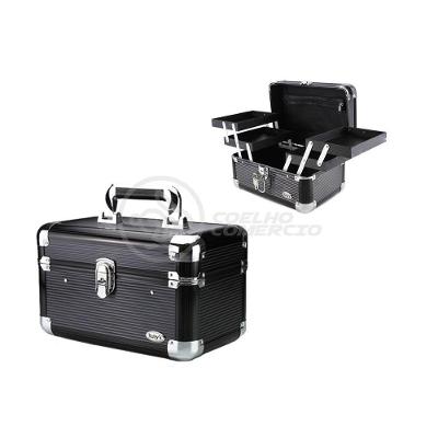 Maleta De Maquiagem E Joias Ruby's Organizadora Completa Fs-1152c Preto Profissional
