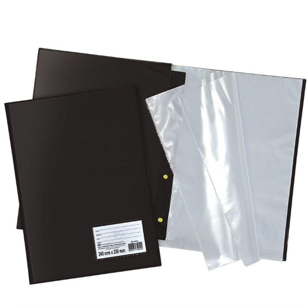 Pasta Catalago 24x33 Cm - 50 Folhas - Dac - Preto - 2