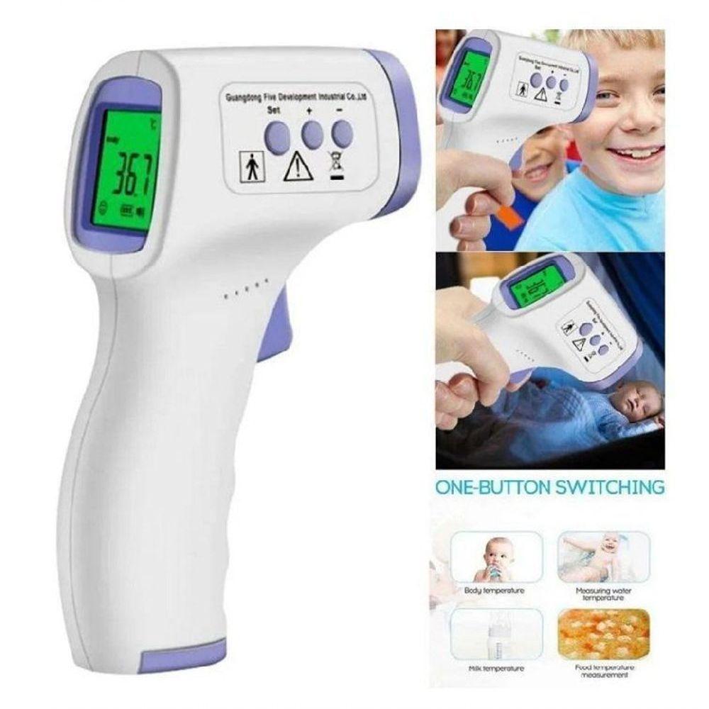 Termômetro Digital Laser Infravermelho Febre De Testa Corpo - 3