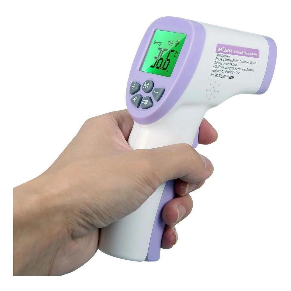 Termômetro Laser Digital Infravermelho Medidor Febre Testa - 7