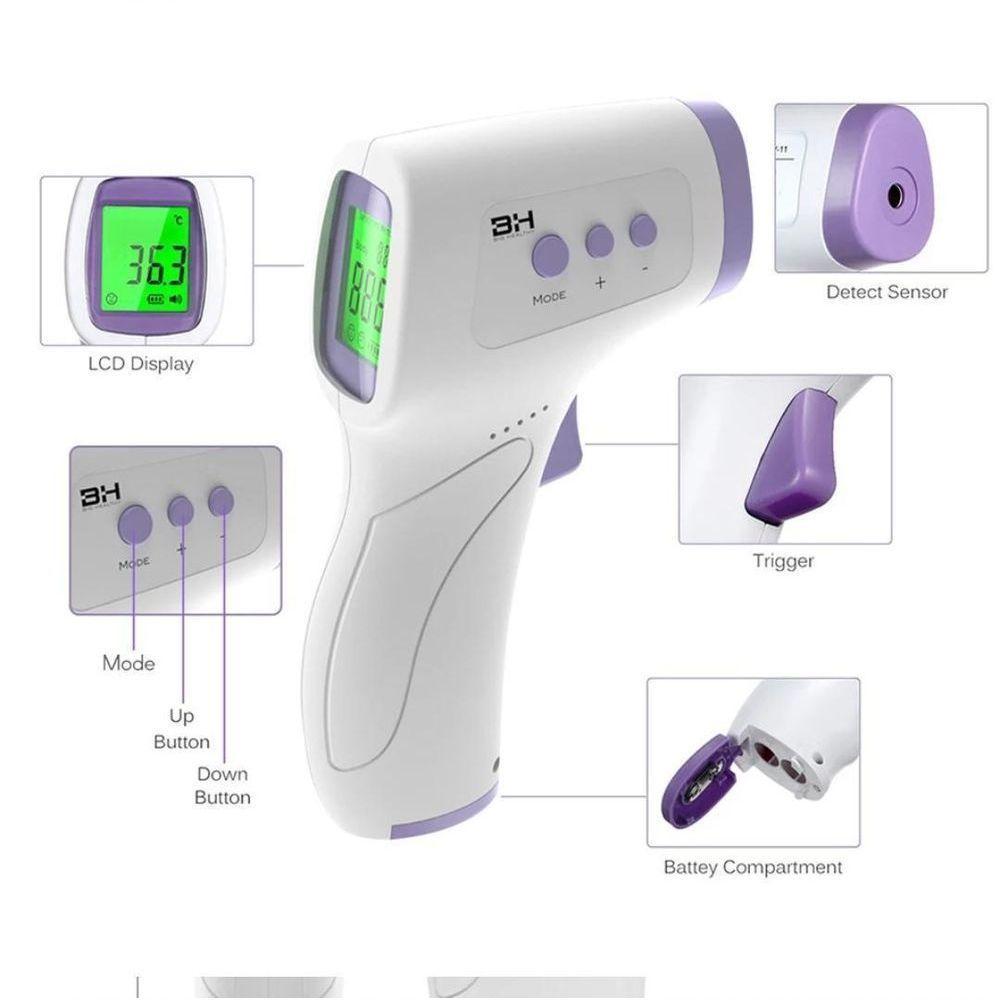 Termômetro Digital Febre Testa Infravermelho Laser - 9