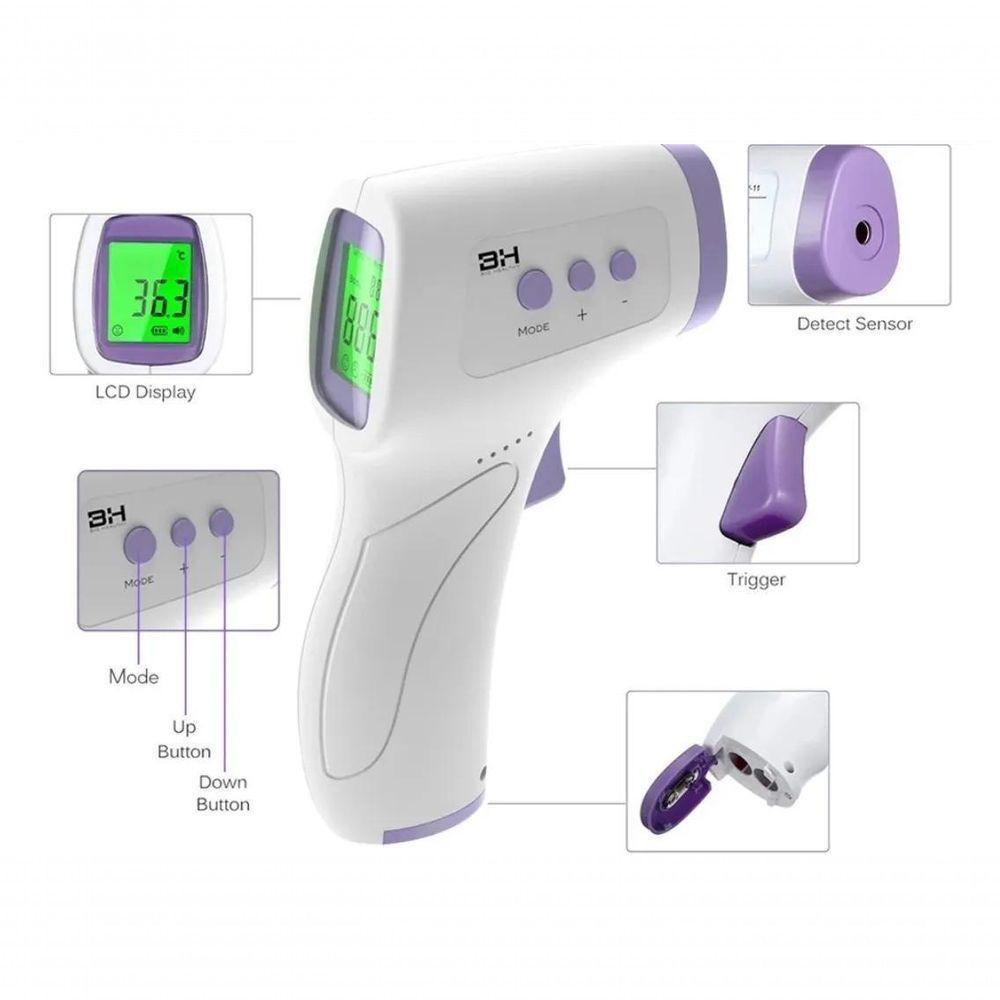 Termômetro Digital Febre Testa Infravermelho Laser - 10