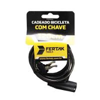 Cadeado Bicicleta Com Chave 120cm X 06mm - Fertak - 1