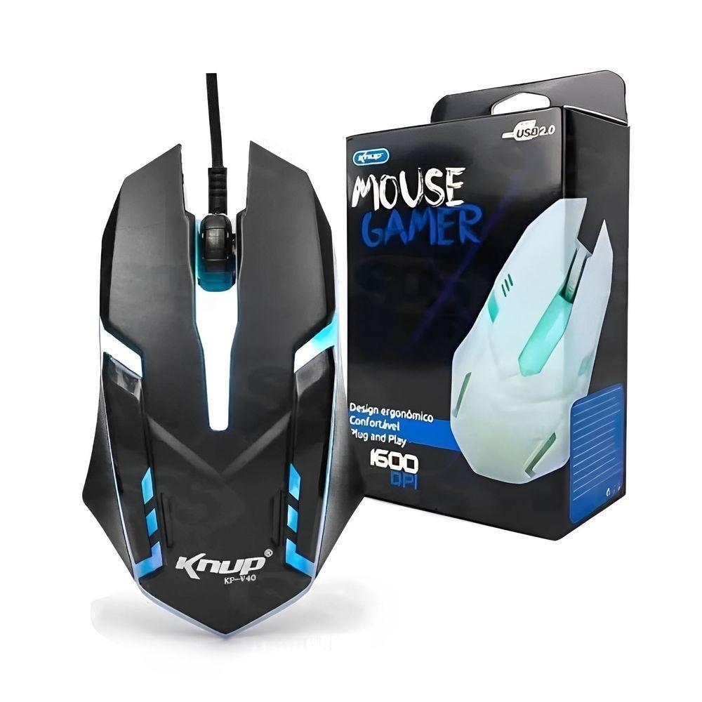 Mouse Gamer - 1600 Dpi - Knup - 5