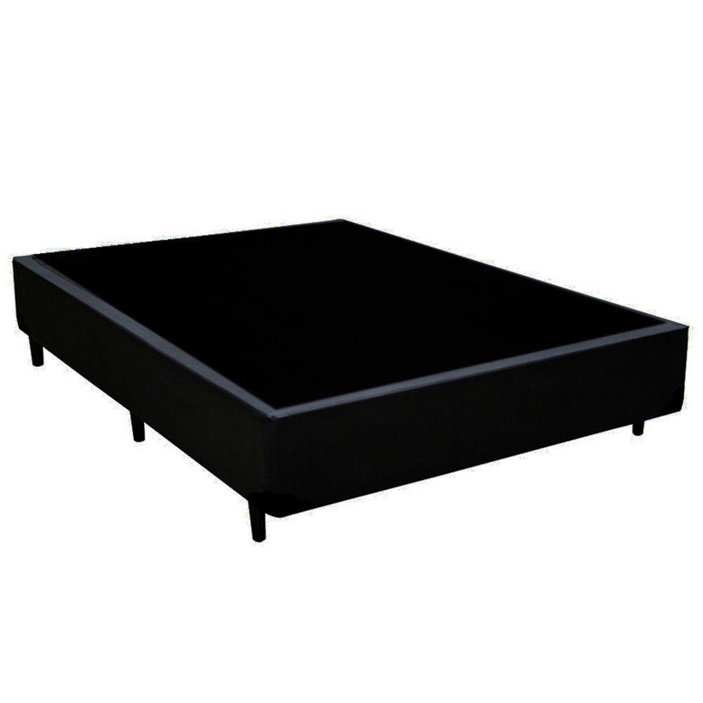 Cama Box Casal Sintético + Colchão De Espuma D33 - Sereneprime - 138cm preto - 8