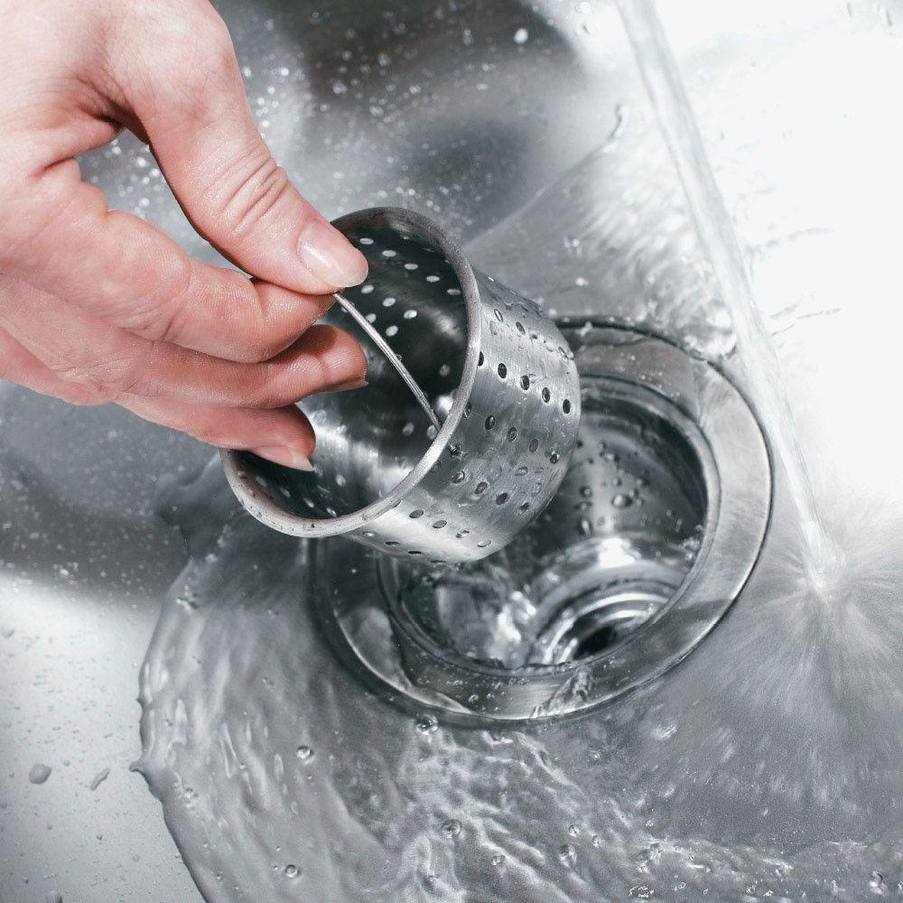 Kit Cuba Farmhouse Aço Inox 1mm Escovado Sa105-pp 65,3x51,4x22,8cm + Válvula Com Cesto Aço Inox - 4