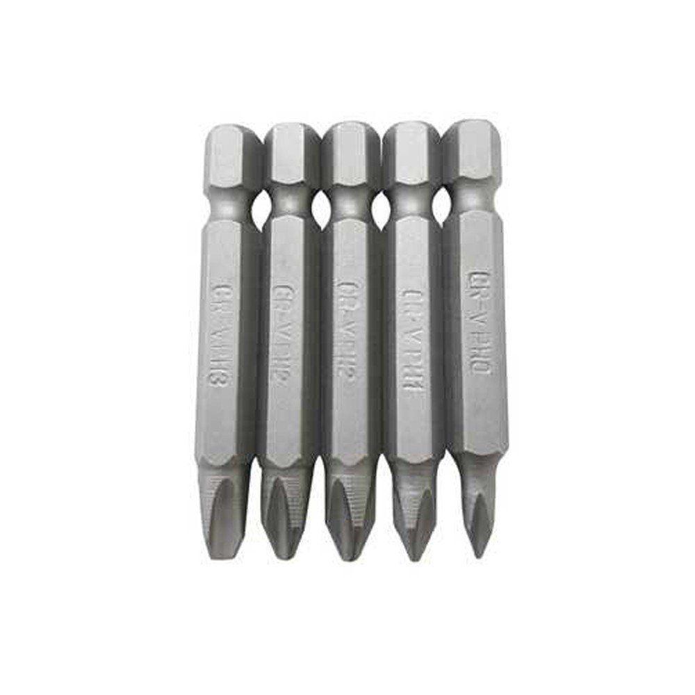 Jogo De Bits Phillips Com 05 Peças - Longo 50mm - Fertak - 1