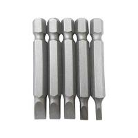 Jogo De Bits Fenda Com 05 Peças - Longo 50mm Fertak - 1