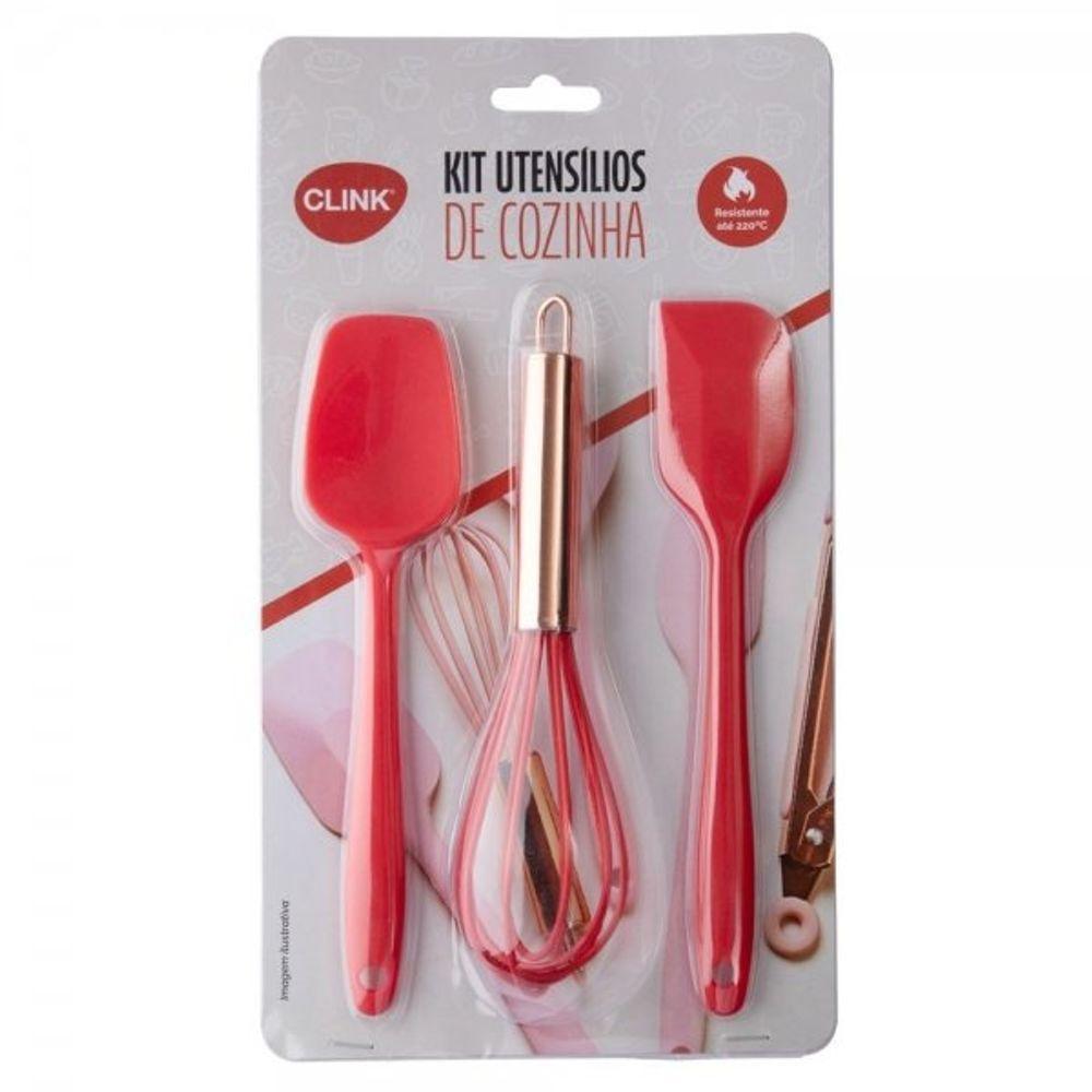 Kit Utensílios Silicone 25 Cm - (3 Peças) Clink - 2