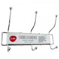 Cabide Multiuso De Parede 6 Ganchos - Clink - 2