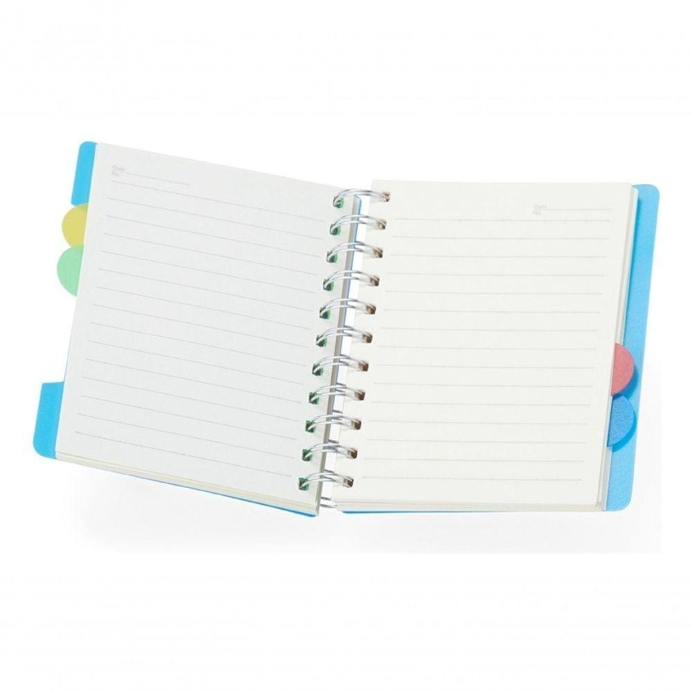 Caderno Pequeno Com Divisórias Espiral Anotações Pauta Cor Preto - 3