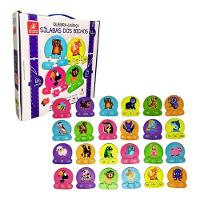 Quebra-cabeça Sílabas Dos Bichos Madeira 2297 Brincadeira De Criança - 1