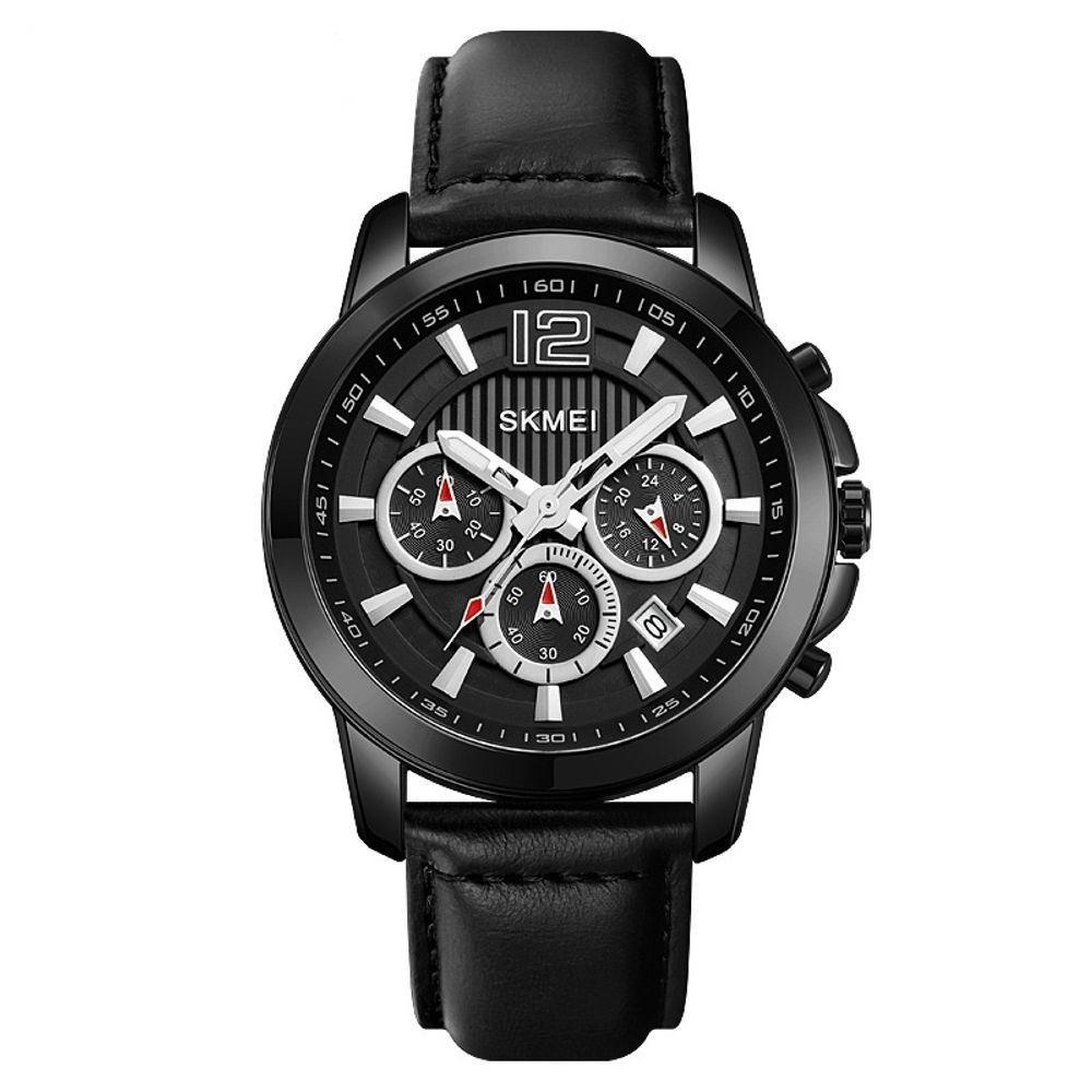 Relógios De Quartzo Cronômetro Skmei Casual Resistênte à água Preto - 1