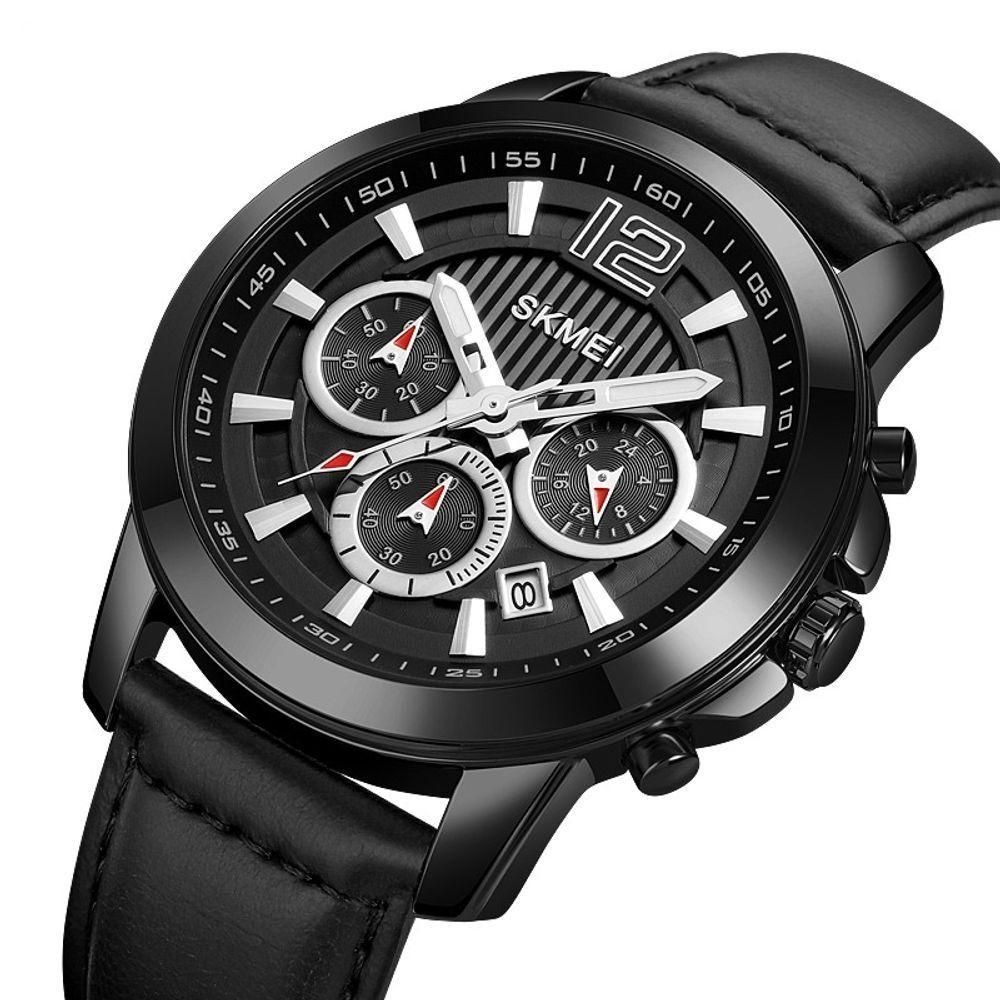 Relógios De Quartzo Cronômetro Skmei Casual Resistênte à água Preto - 3