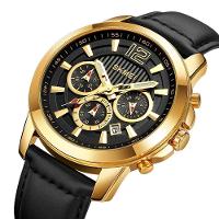 Relógios De Quartzo Cronômetro Skmei Casual Resistênte à água Dourado - 2