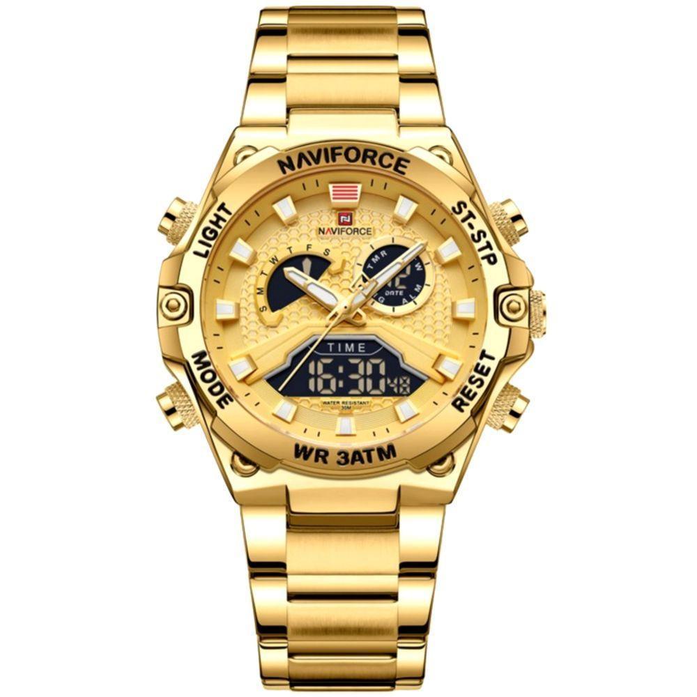 Relógio De Pulso Quartzo Masculino Dupla Exibição Digital Casual Esportivo - 1