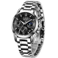 Relógio Feminino Analogico De Quartzo Pulseira Em Aço Casual - 1