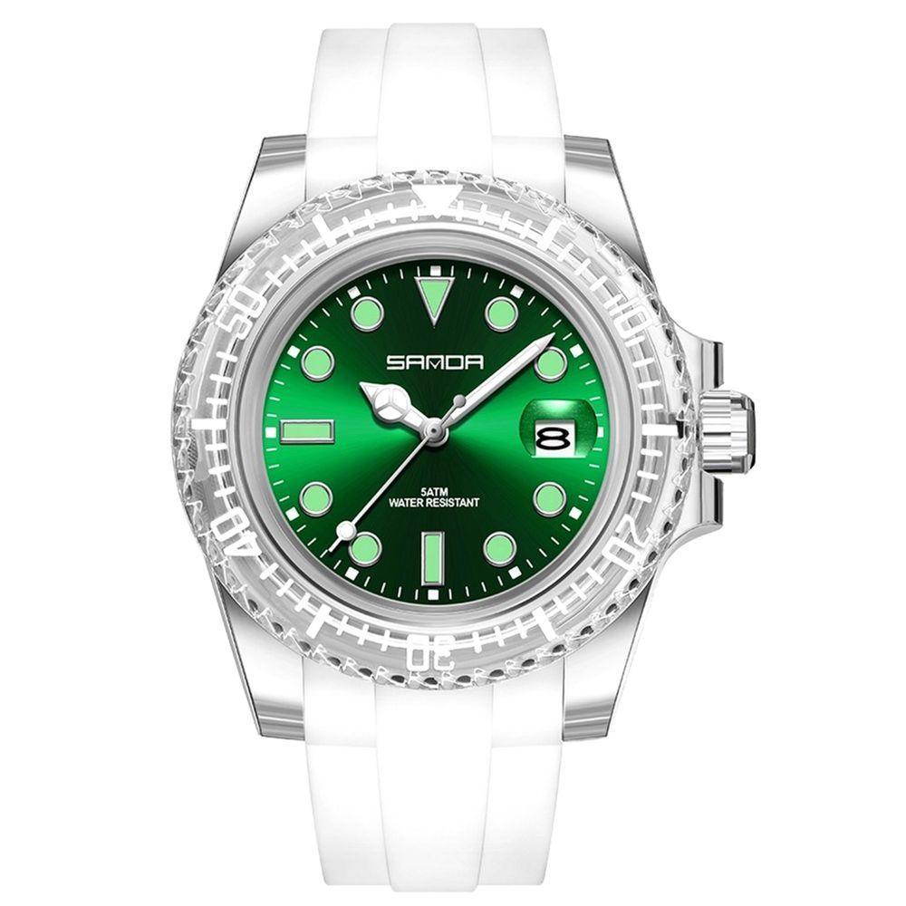 Relógio De Quartzo Feminino Casual Alça De Silicone A Prova De D´agua - 2