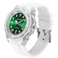 Relógio De Quartzo Feminino Casual Alça De Silicone A Prova De D´agua - 1