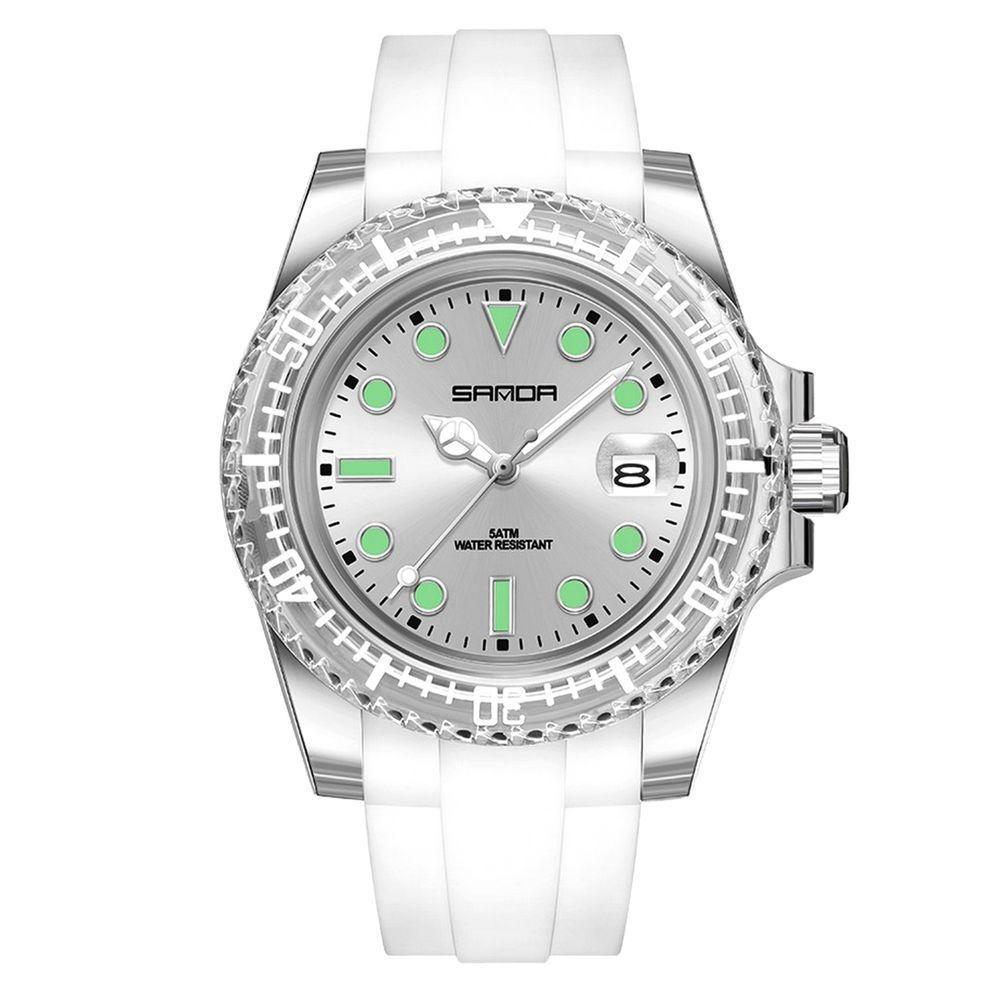 Relógio De Quartzo Feminino Casual Alça De Silicone A Prova De D´agua - 4