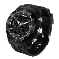 Relógios Esporte Quartzo E Digital 50m Cronômetro E Luz De Fundo - 1