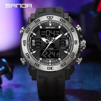 Relógios Esporte Quartzo E Digital 50m Cronômetro E Luz De Fundo - 3