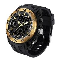 Relógios Esporte Quartzo E Digital 50m Cronômetro E Luz De Fundo - 1