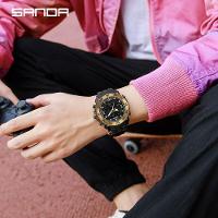 Relógios Esporte Quartzo E Digital 50m Cronômetro E Luz De Fundo - 2