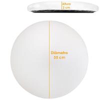 Kit 03 Assentos Redondo Banqueta Cadeira Estofados Poltronas H02 Corino Branco 35 Cm - Lyam Decor - 5