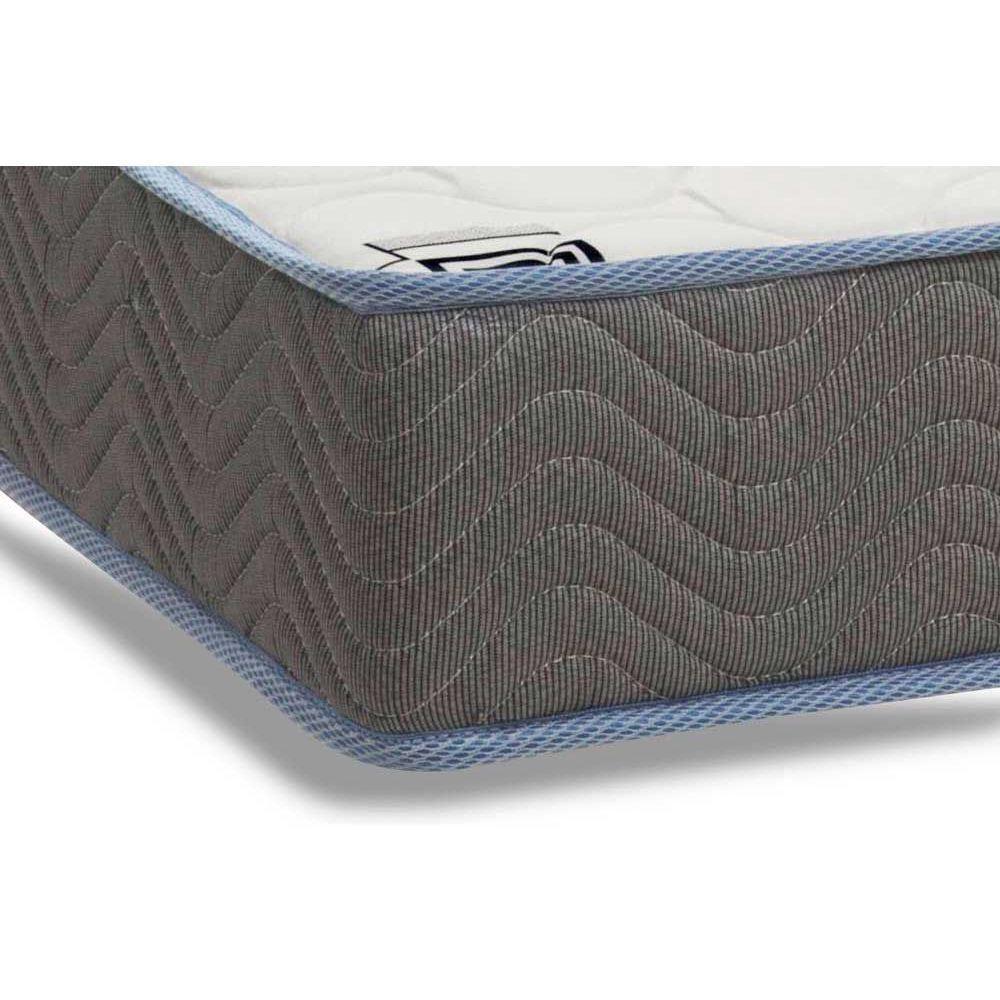 Cama Box Baú King: Colchão Espuma Ortobom D33 Light Saúde + Base CRC Courano White(186x198) - 2