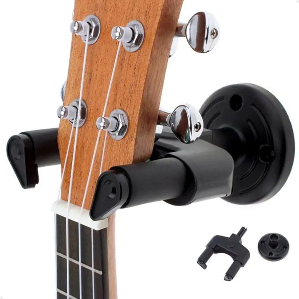 Suporte De Parede Lorben Fixo Com Trava Para Pendurar Instrumentos Violão Guitarra Baixo Violino - 5