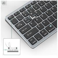 Kit Teclado E Mouse Sem Fio Bluetooth + 2.4ghz Bateria Recarregavel - 2