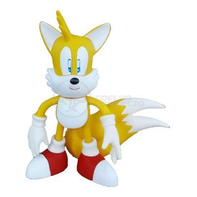 Boneco Tails Articulado Grande Super Size 23cm Sonic World