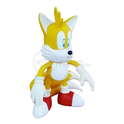 Boneco Tails Articulado Grande Super Size 23cm Sonic World