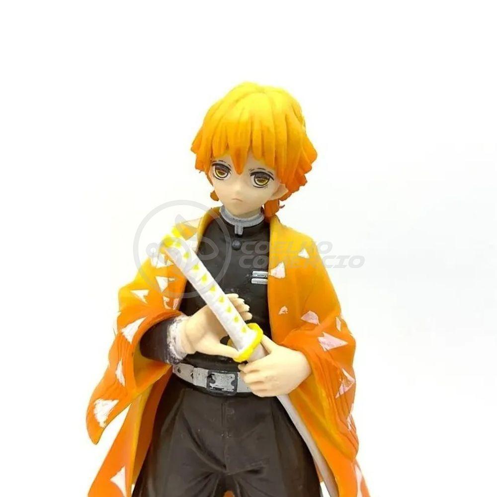 Action Figure Kimetsu No Yaiba Boneco Zenitsu Agatsuma Raio Demon Slayer 14cm - 5