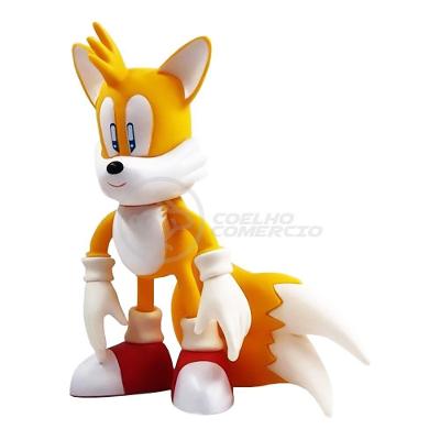 Boneco Tails Articulado Grande Super Size 23cm Sonic World